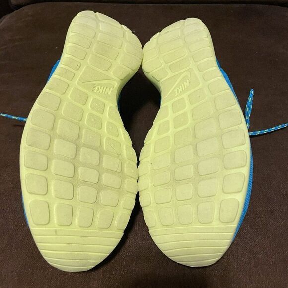 Excellent Condition Nike Roshe Run Blue Sail Yellow Womrns 9 US 40.5 EUR - Picture 6 of 7